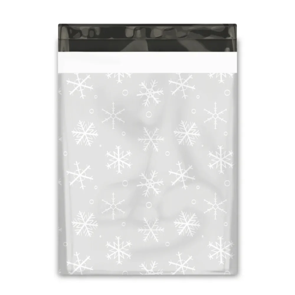 10 Snowflake Polymailers 10x13